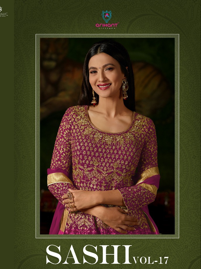 Arihant Designer Sashi Vol 17 12145 Series Designer Gownsuit