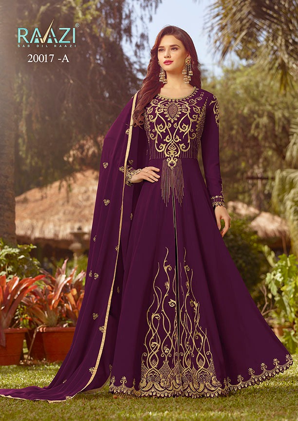 Rama Raazi 20017 Colours Designer Party Wear Gown Collection Wholesaler Surat