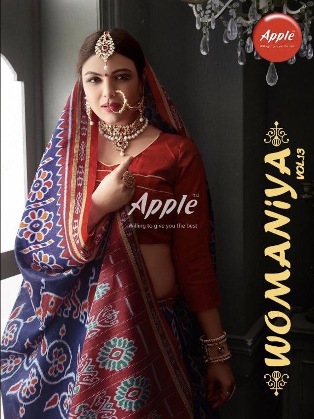 Womaniya Vol 13 By Apple 13901 Series Fancy Pure Patola Silk Saree Wholesaler Surat