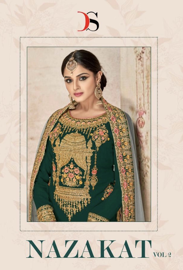 Nazakar Vol 2 By Deepsy 20001 Series Fancy Georgette Party Wear Wear Sarara Suit Collection Wholesal...