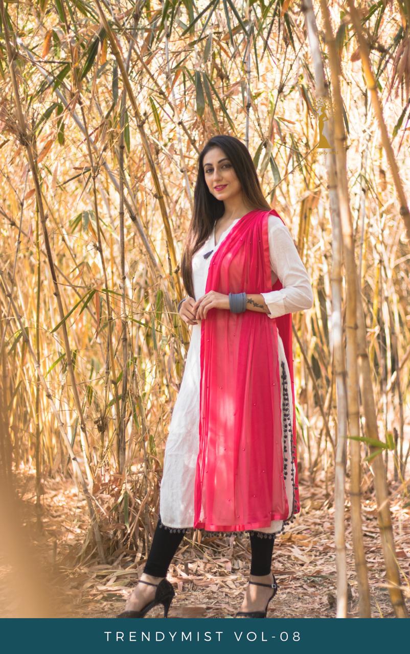 Trendymist Vol 8 By Trendy Mist Fancy Soft Net Rabadi Moti Dupatta Collection Wholesaler Surat