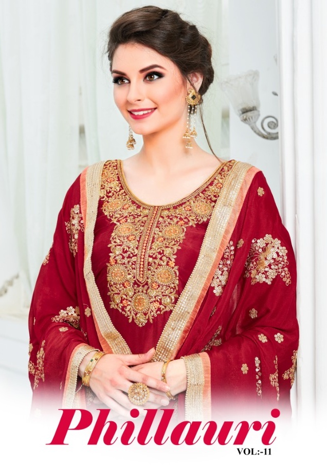 Phillauri Vol 11 By Kesari Exports 24001 Series Pure Uppada Silk Salwar Kameez Catlog Wholesale Deal...
