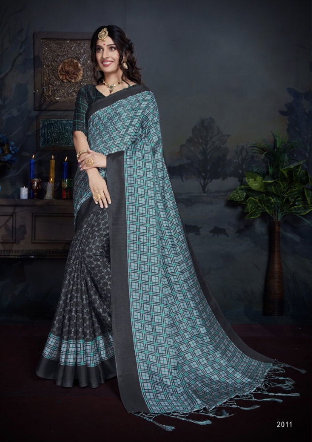 Kayra Vol 2 By Himanshu Prints 2001 Series Fancy Printed Silk Saree Collection Wholesaler Surat