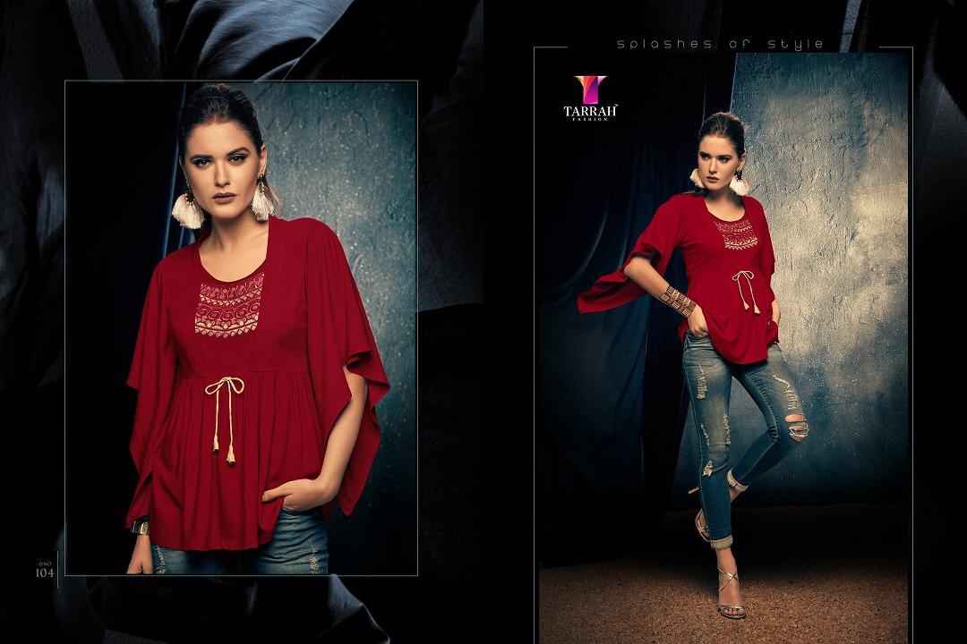 Styla Mantra By Tarrah Fashion 101 Series Fancy Reyon Western Kurti Collection Wholesaler Surat