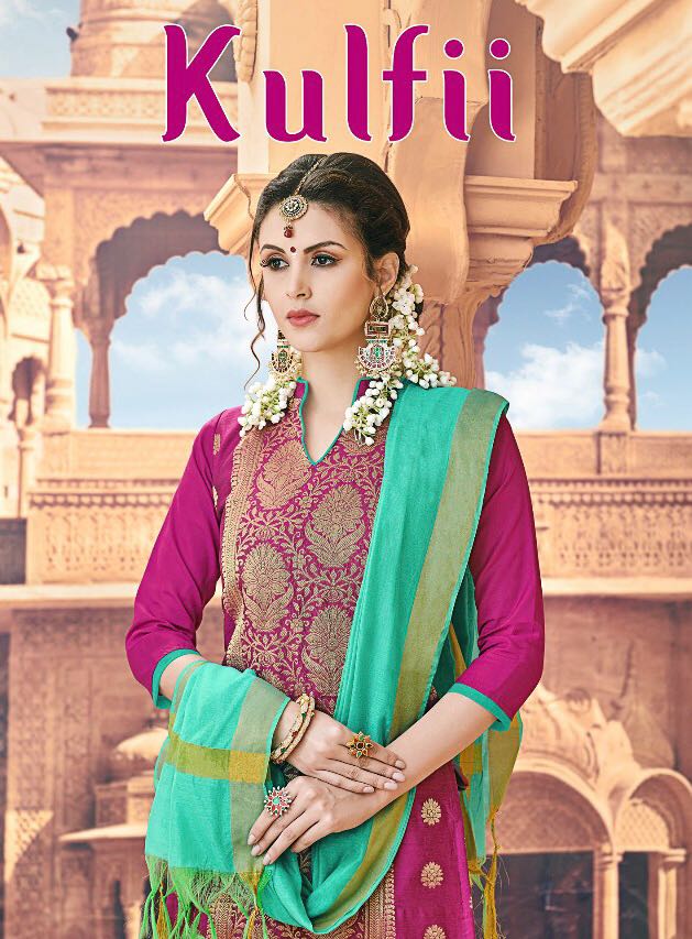 Avc Kulfii 1001 Series Designer Banarsi Silk Salwar Kameez Wholesale Dealer And Supplier Surat