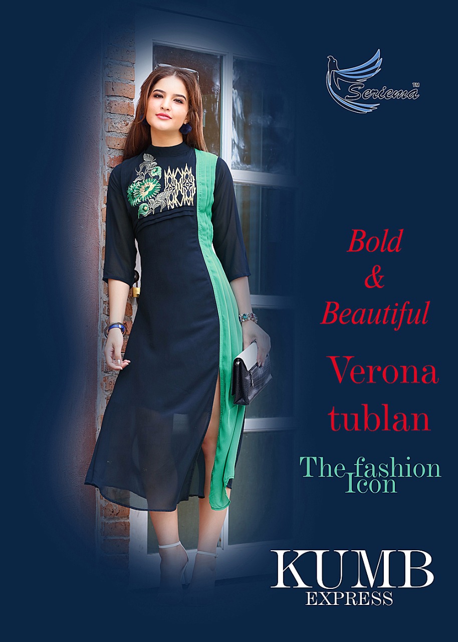 Serima Kumb Express 1188 Series Georgette Party Wear Kurtis