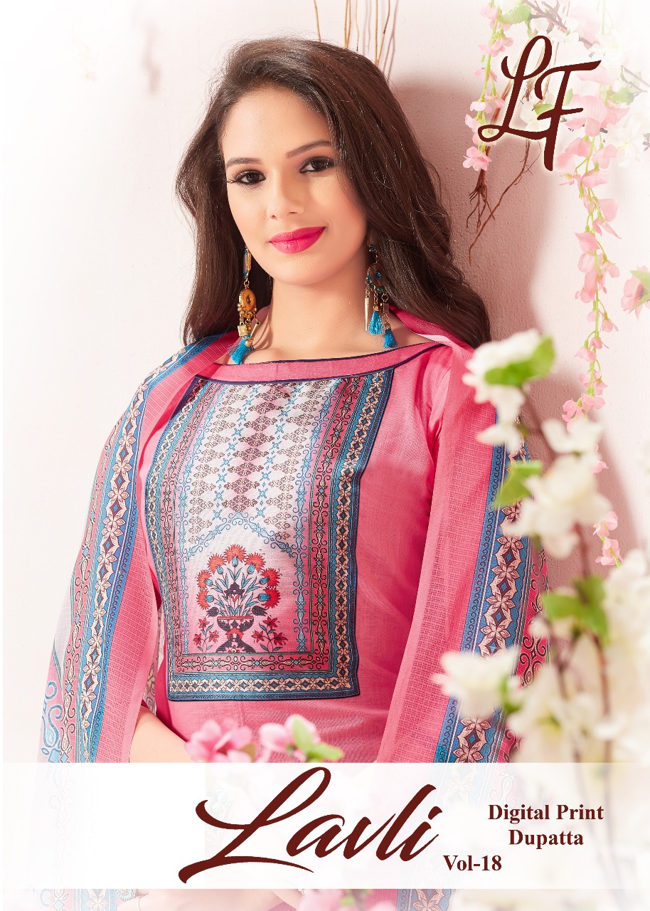 Lovely Lavli Vol 18 1801 Series Cotton Slub Salwar Kameez Catlog Wholesale Dealer Surat