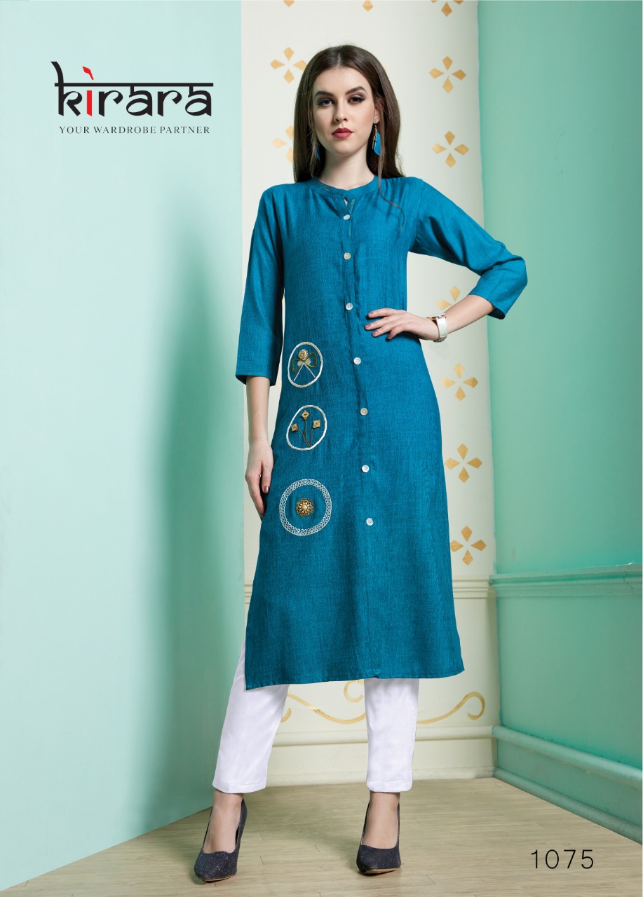 Namo By Kirara Kurties 1075 Series Fancy Cotton Kurti Collection Wholesaler Surat