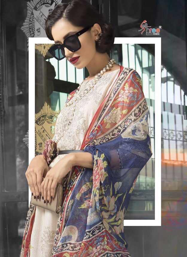 Maria B M Print By Shree Fabs 7011 Series Fancy Pashmina Pakistani Printed Salwar Kameez Catlog Whol...