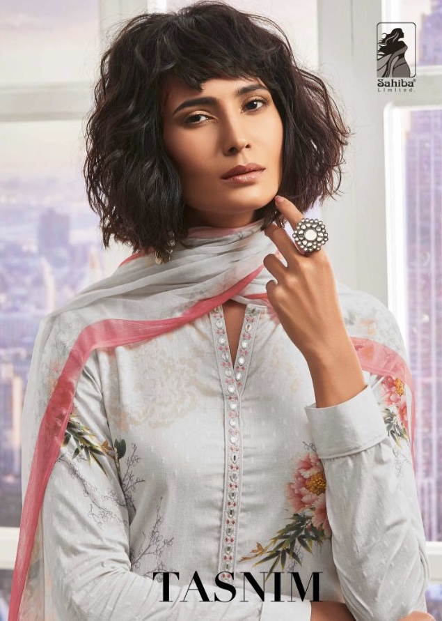 Sahiba Tasnim 01 Series Cotton Slub Digital Print Suit Catlog Wholesale Price Suit Wholesle Dealer S...