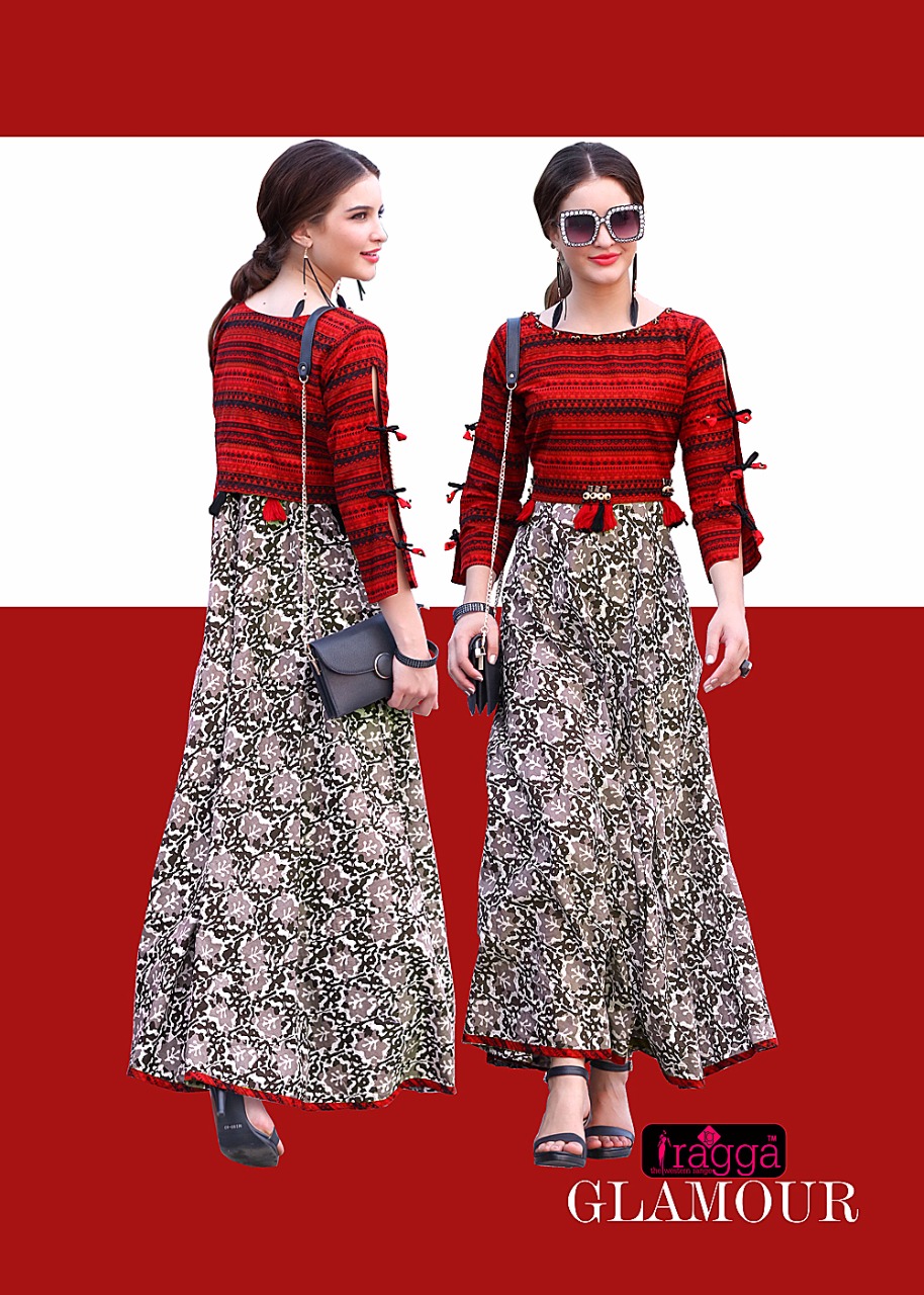 Raaga Glamour Gown Style Kurties Catlogue Wholesaler Surat