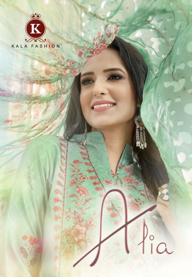 Alia By Kala Fashion 33001 Series Fancy Dola Silk Digital Printed Salwar Kameez Catlog Wholesale Dea...