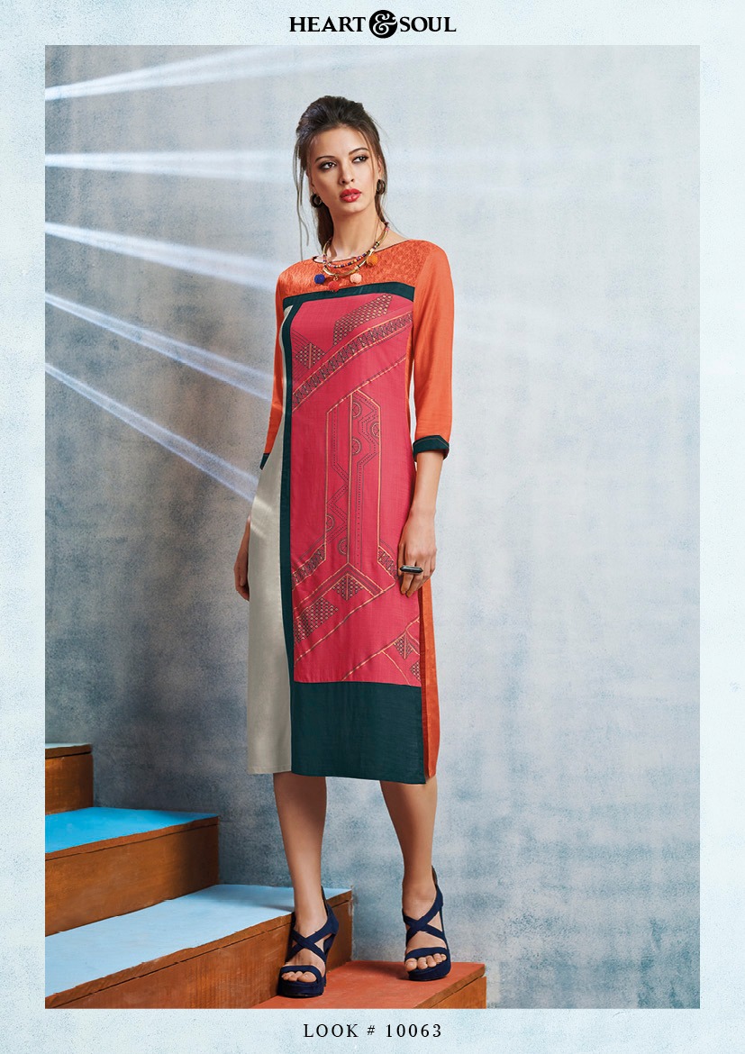 Heart N Soul Chrometry Vol 2 Viscose Slub Kurti Catlogue