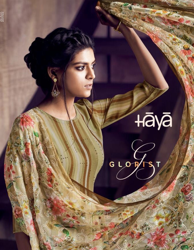 Glorist By Haya 6681 Series Fancy Pure Georgette Digital Printed Salwar Kameez Catlog Wholesaler Sur...
