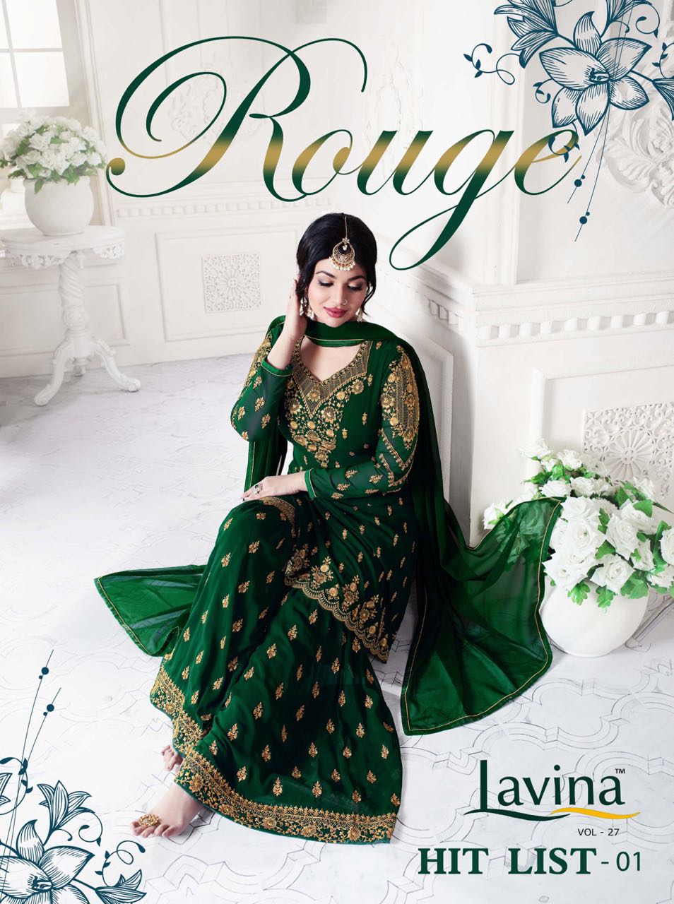 Lavina Vol 27 Hit List 27003 Colours Designer Sarara Suit Catlog Wholesale Dealer And Supplier Surat