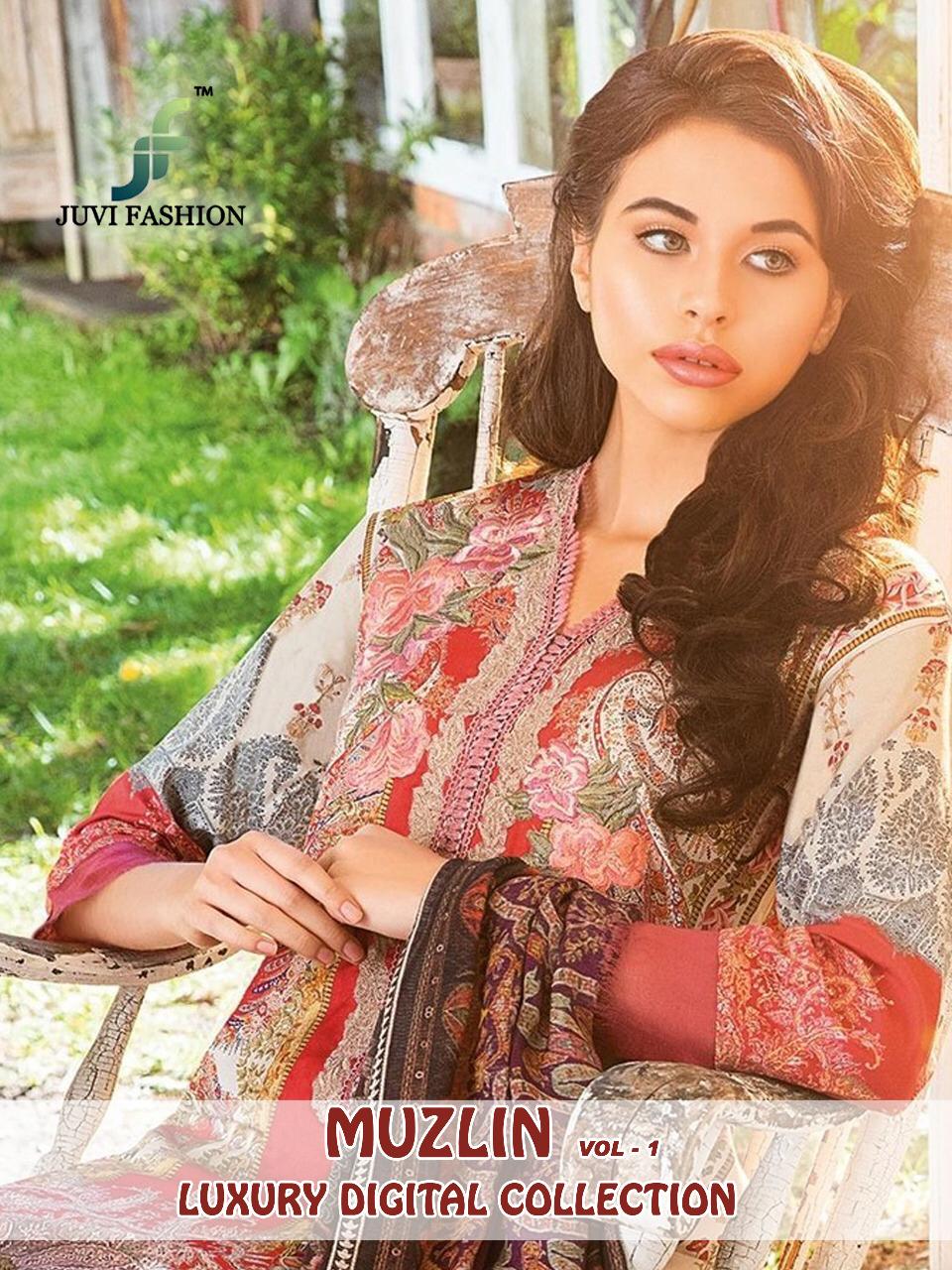 Muzlin Vol 1 Luxury Digital Collection By Zuvi Fashion 42001 Series Fancy Japan Satin Silk Printed S...