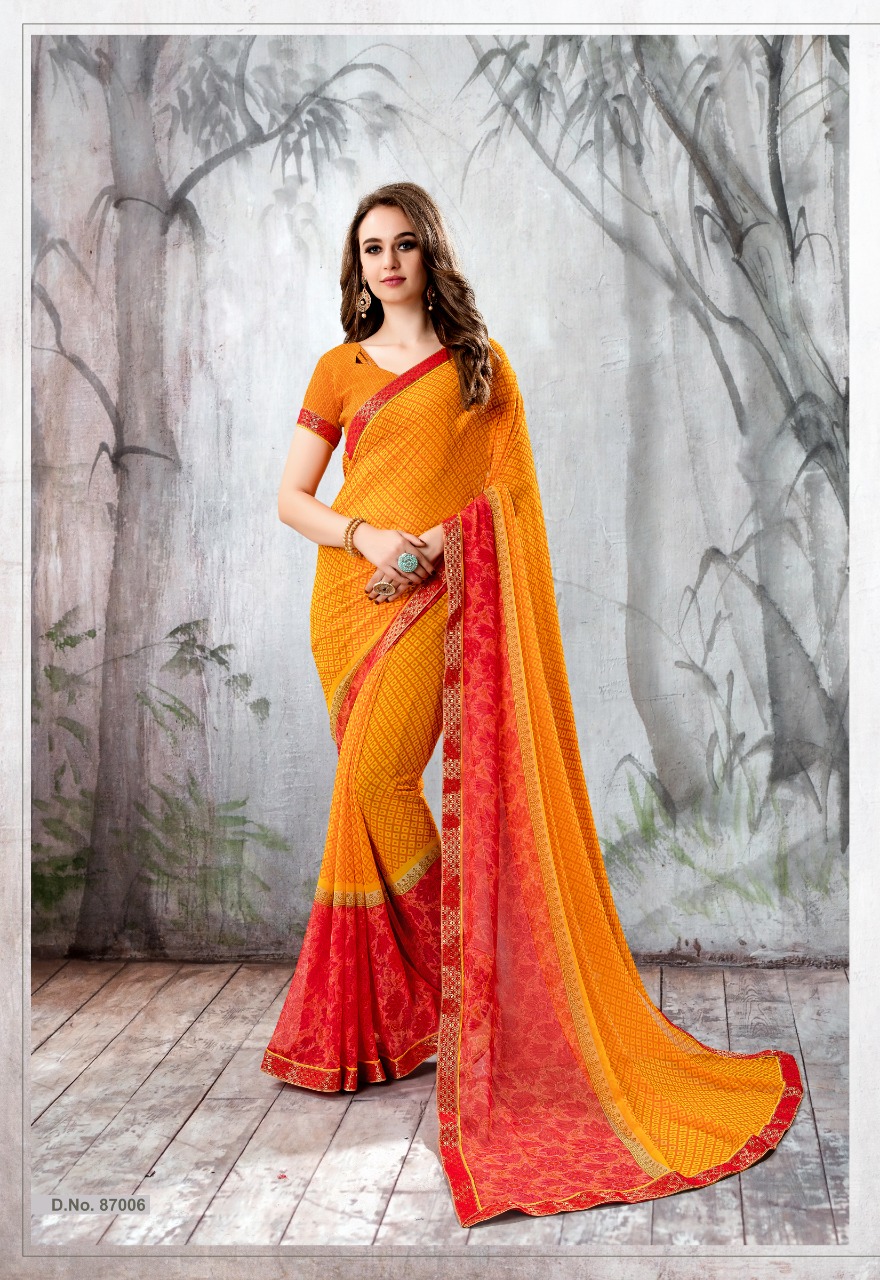 Akshara By Priya Paridhi Fancy Georgette Printed Saree Catlog Wholesaler Surat