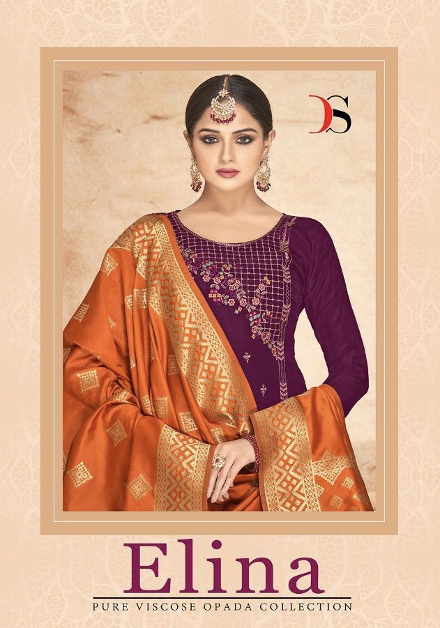 Elina By Deepsy 1001 Series Fancy Viscose Opada Silk Salwar Kameez Catlog Wholesaler Surat