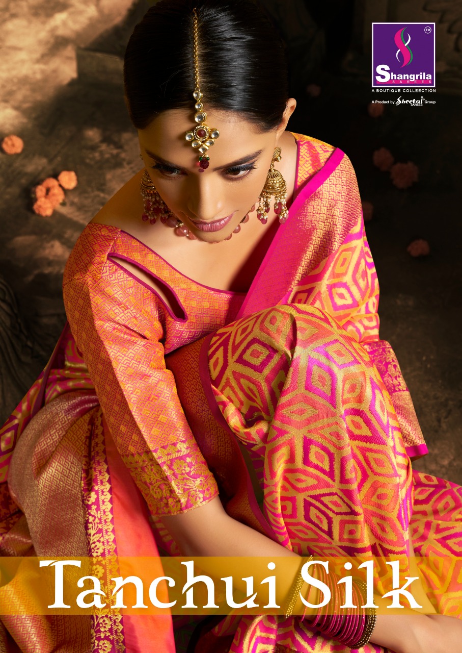 Shangrila Tanchui Silk 4021 Series Pure Banarsi Silk Saree Catlog Wholesale Dealer And Supplier Sura...