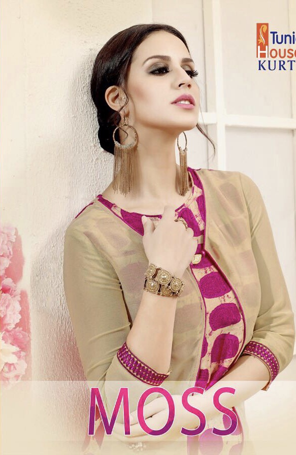 Tunic House Moss 2001 Series Designer Georgette Kurti Catlog Wholesaler And Supplier Surat