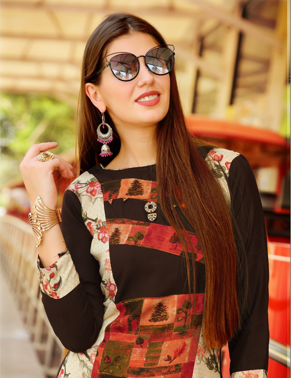 A4u Vol 5 By Ayush Fashion 1001 Series Fancy Reyon Printed Kurti Catlog Wholesale Dealer Surat