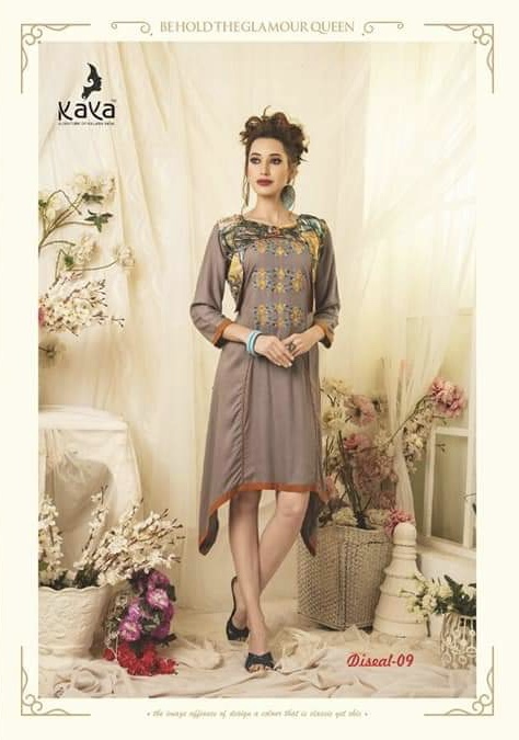 Diesel By Kaya 01 Series Fancy Heavy Reyon Kurti Collection Wholesaler Surat
