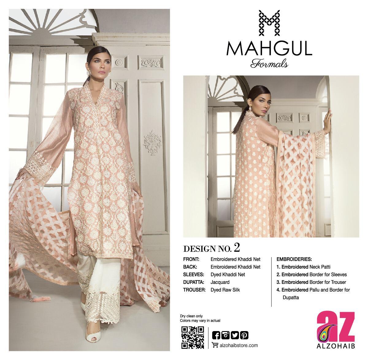 Mahgul Formals By Alzohaib 1 Series Fancy Designer Pakistani Style Salwar Kameez Collection Wholesal...