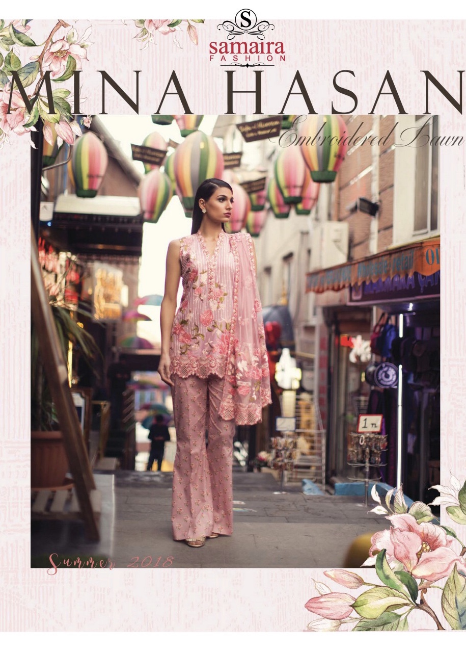 Samaira Mina Hasan 603 Series Cotton Pakistani Suit