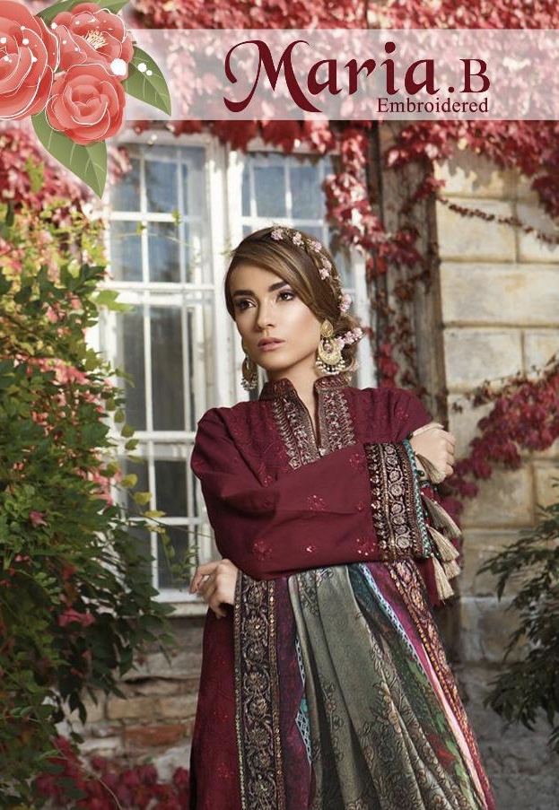 Maria B Embroidered By Deepsy 400201 Series Fancy Georgette Pakistani Salwar Kameez Catlog Wholesale...