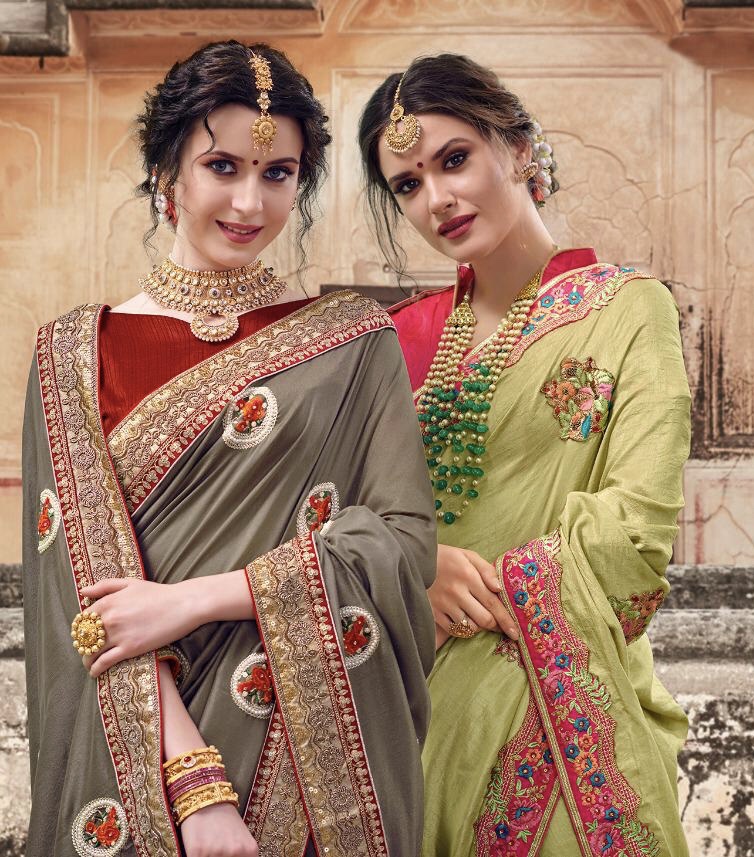 Alisia By Hitansh 9244 Series Fancy Designer Party Wear Saree Collection Wholesale Dealer Surat