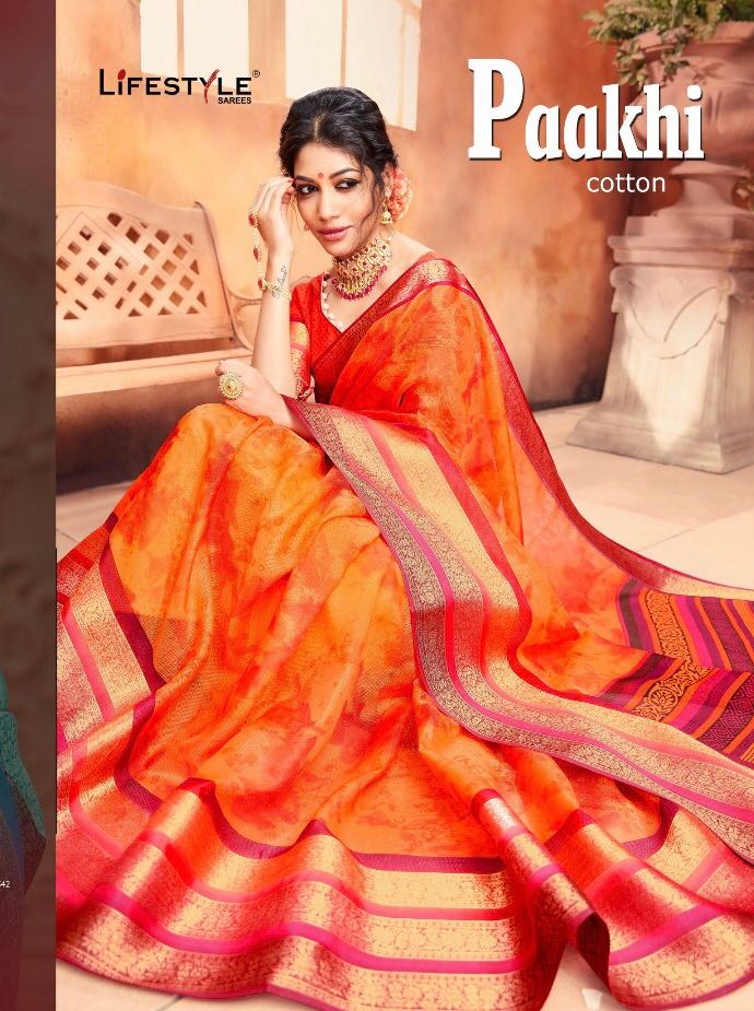 Paakhi Cotton By Lifestyle Sarees Wholesale Supplier Surat