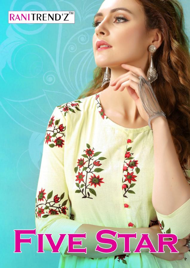 Rani Trendz Five Star 2001 Series Cotton Printed Kurti Catlog Wholesale Dealer And Supplier Surat