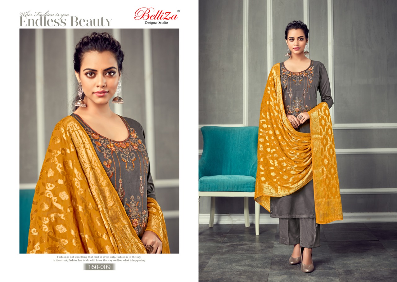 Banaras Tha Ethnic Collection Vol 2 By Belliza Designer Studio 160001 Series Pure Jam Silk Salwar Ka...