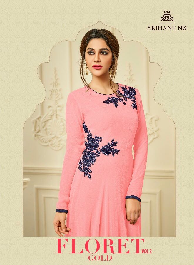 Arihant Nx Floret Vol 2 Nx 2013 Colours Designer Kurti Dealr