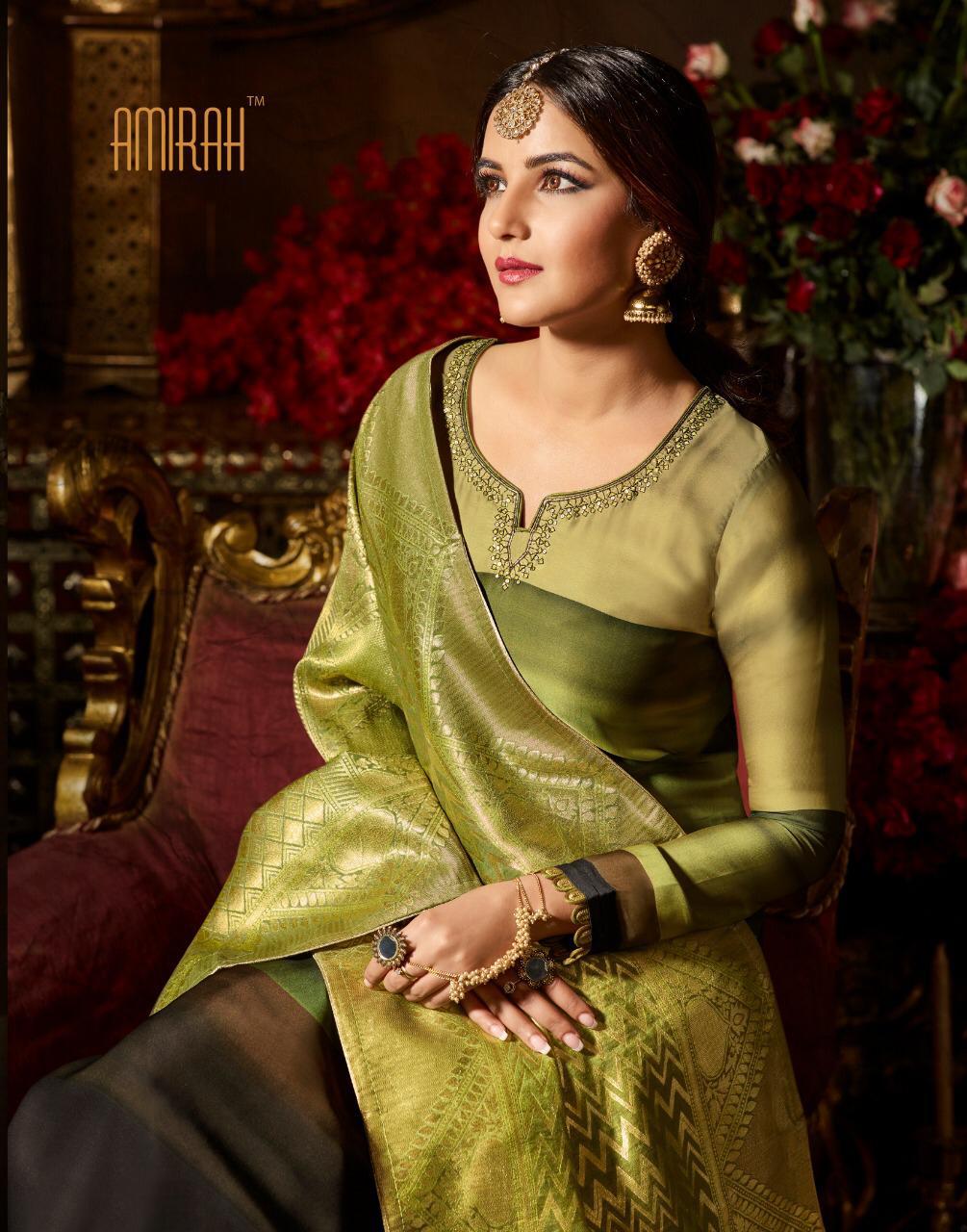 Amirah 20 By Amirah 11041 Series Fancy Party Wear Satin Georgette Salwar Kameez Catlog Wholesaler Su...