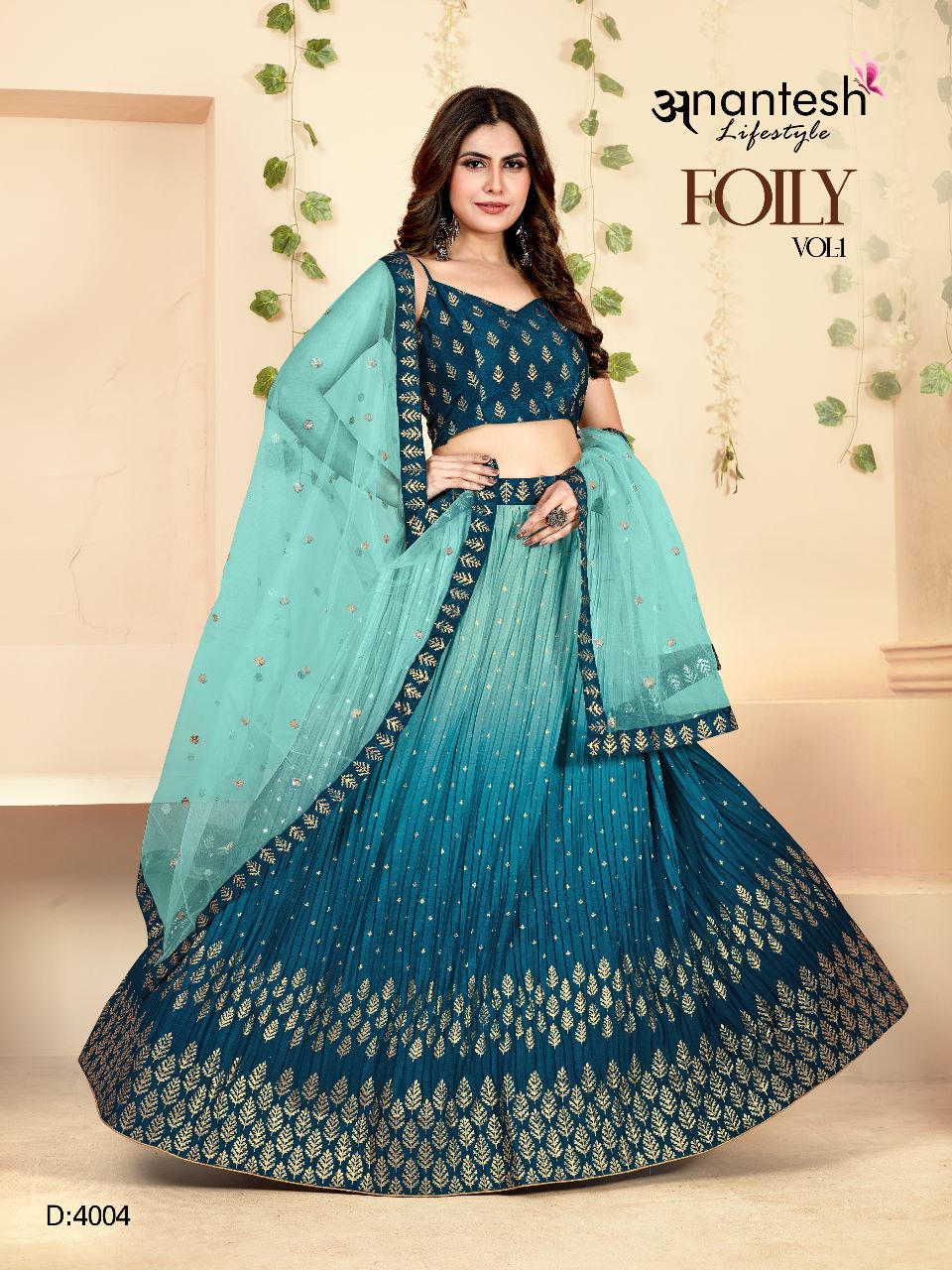 Foily Vol 1 Series 4001 To 4004  By Anantesh Lifestyle Surat Single Full Sets
