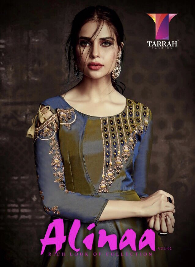 Tarrah Alinaa Vol 2 1009 Series Designer Stitched Gown Collection Wholesale Dealer And Supplier Sura...