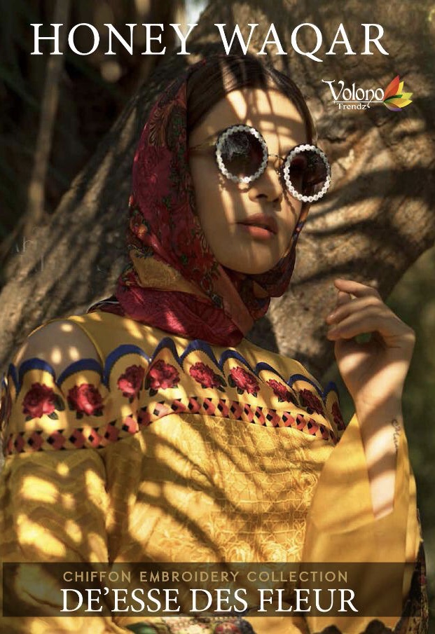 Honey Waqar By Volono Trendz 01 Series Designer Pakistani Style Salwar Kameez Catlog Wholesaler Sura...