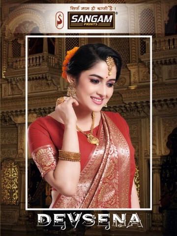 Sangam Devsena 2001 Series Cotton Rich Pallu Saree Collection Wholesaler And Supplier Surat
