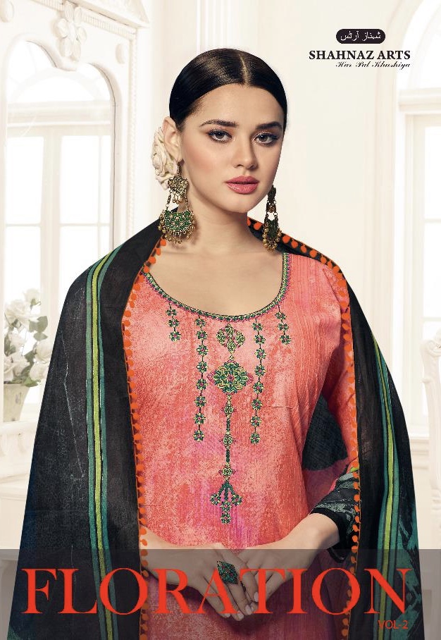 Floration Vol 2 By Shehnaz Art 3010 Series Fancy Cambric Cotton Printed Salwar Kameez Catlog Wholesa...