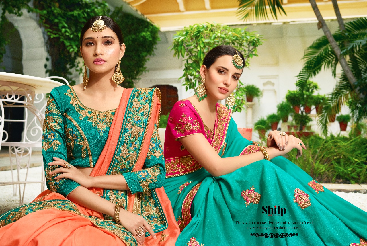 Shilp Sarees 201 Series Designer Party Wear Saree Collection Wholesaler And Supplier Surat