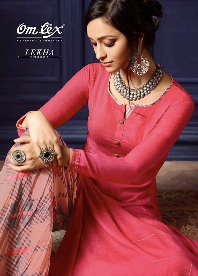 Lekha By Omtex 31 Series Fancy Reyon Kurti And Plazzo Collection Wholesale Dealer Surat