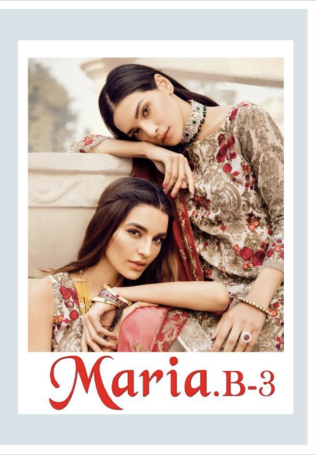 Maria B 3 By Deepsy 600401 Series Fancy Georgette Pakistani Suit Collection Wholesaler Surat
