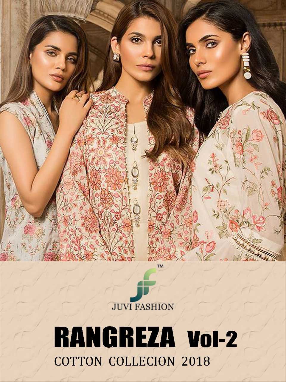 Rangreza Vol 2 By Juvi Fashion 22001 Series Designer Pure Cotton Pakistani Suit Catlog Wholesale Dea...