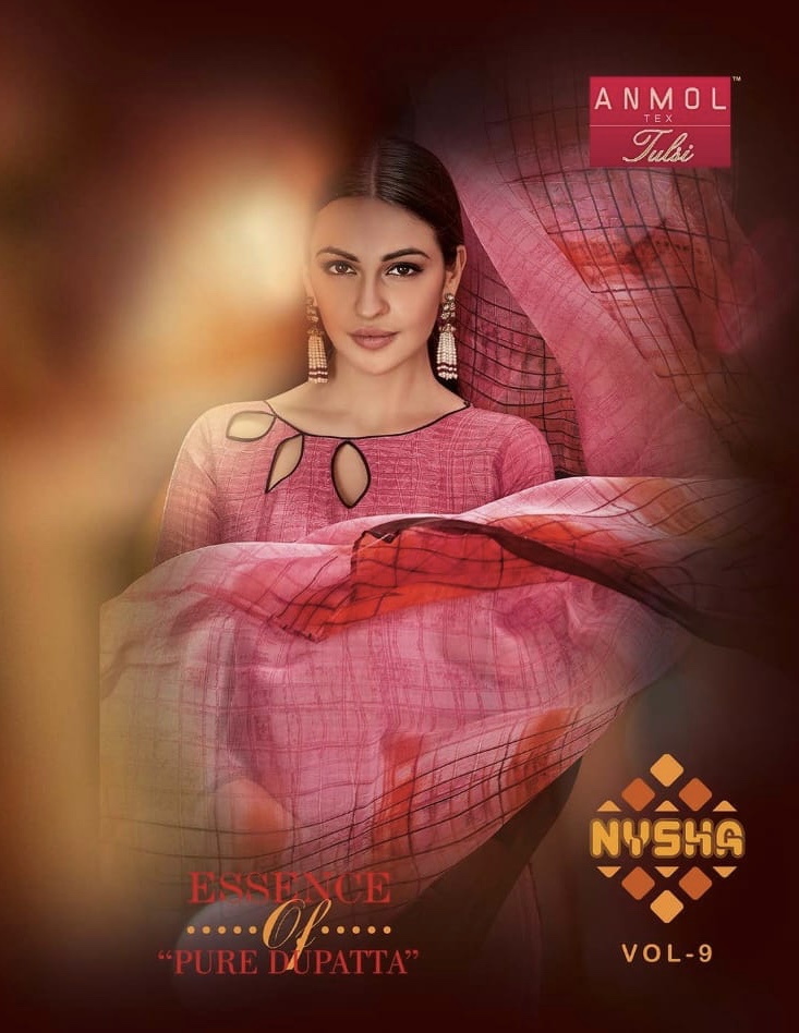 Nysha Vol 9 By Anmol Tex 1041 Series Fancy Spun Cotton Salwar Kameez Catlog Wholesale Dealer And Sup...