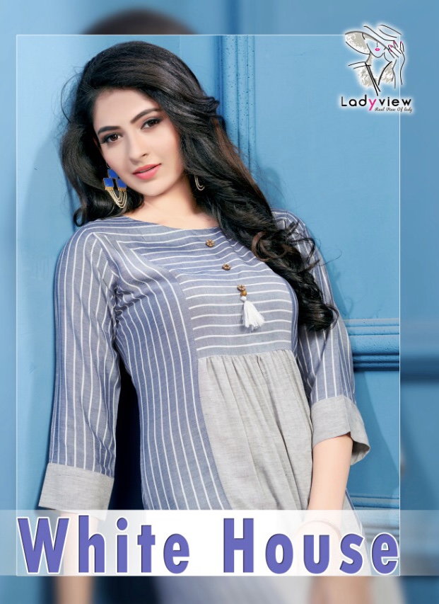 White House By Lady View 1001 Series Fancy Designer Reyon Kurti Catlog Wholesale Dealer Surat