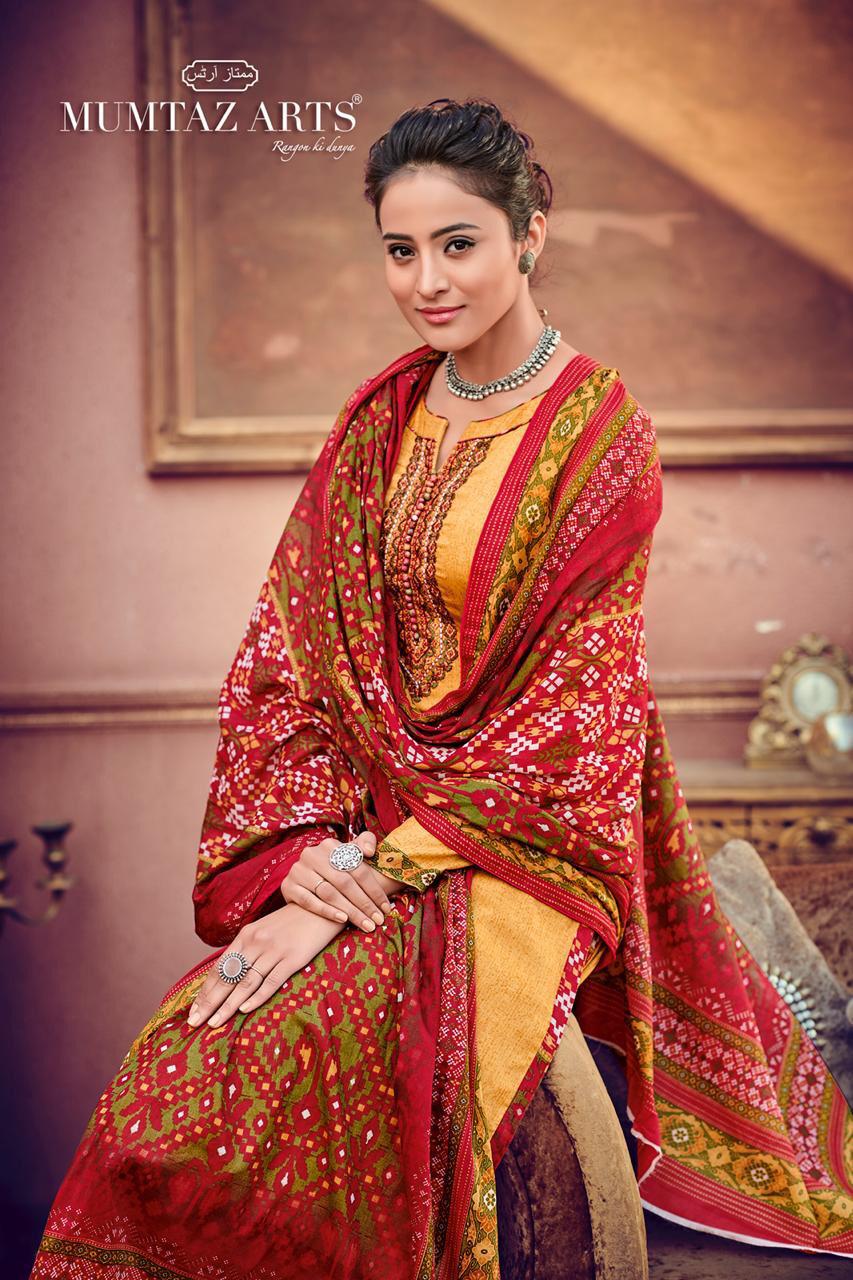 Ikat By Mumtaz Arts 201 Series Fancy Jam Satin Salwar Kameez Collection Wholesaler Surat