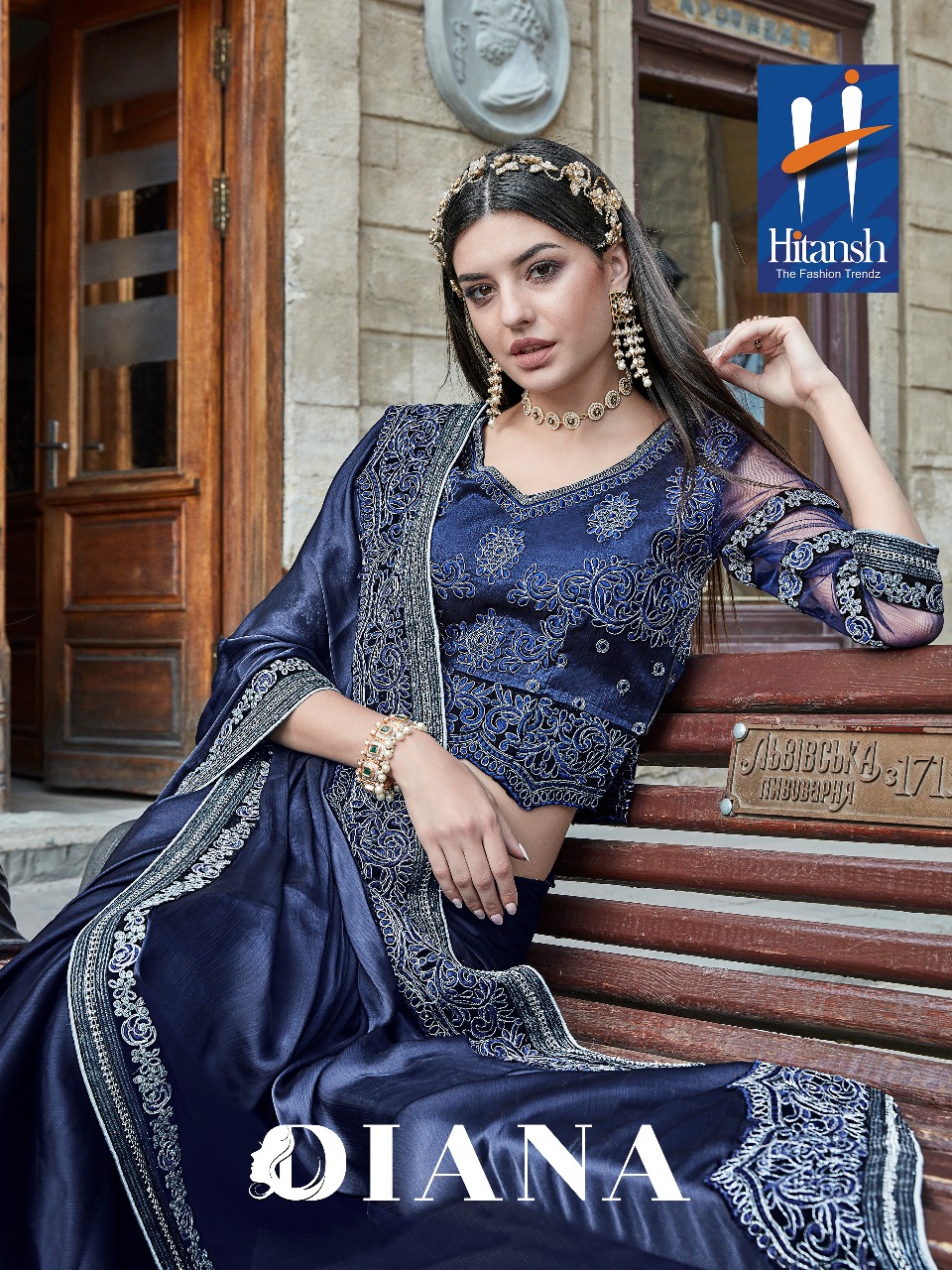 Diana By Hitansh 9251 Series Designer Saree Catlog Wholesale Dealer And Supplier Surat