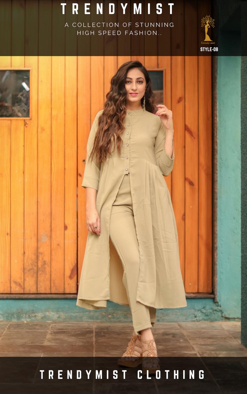 Trendymist Style 08 By Trendy Mist Fancy Autograph Imported Kurti With Pant Collection Wholesaler Su...