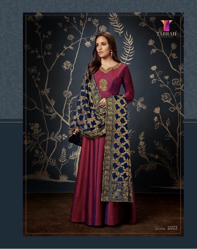 Alinaa Vol 3 By Tarrah 1017 Series Designer Party Wear Gown Collection Wholesale Dealer And Supplier...